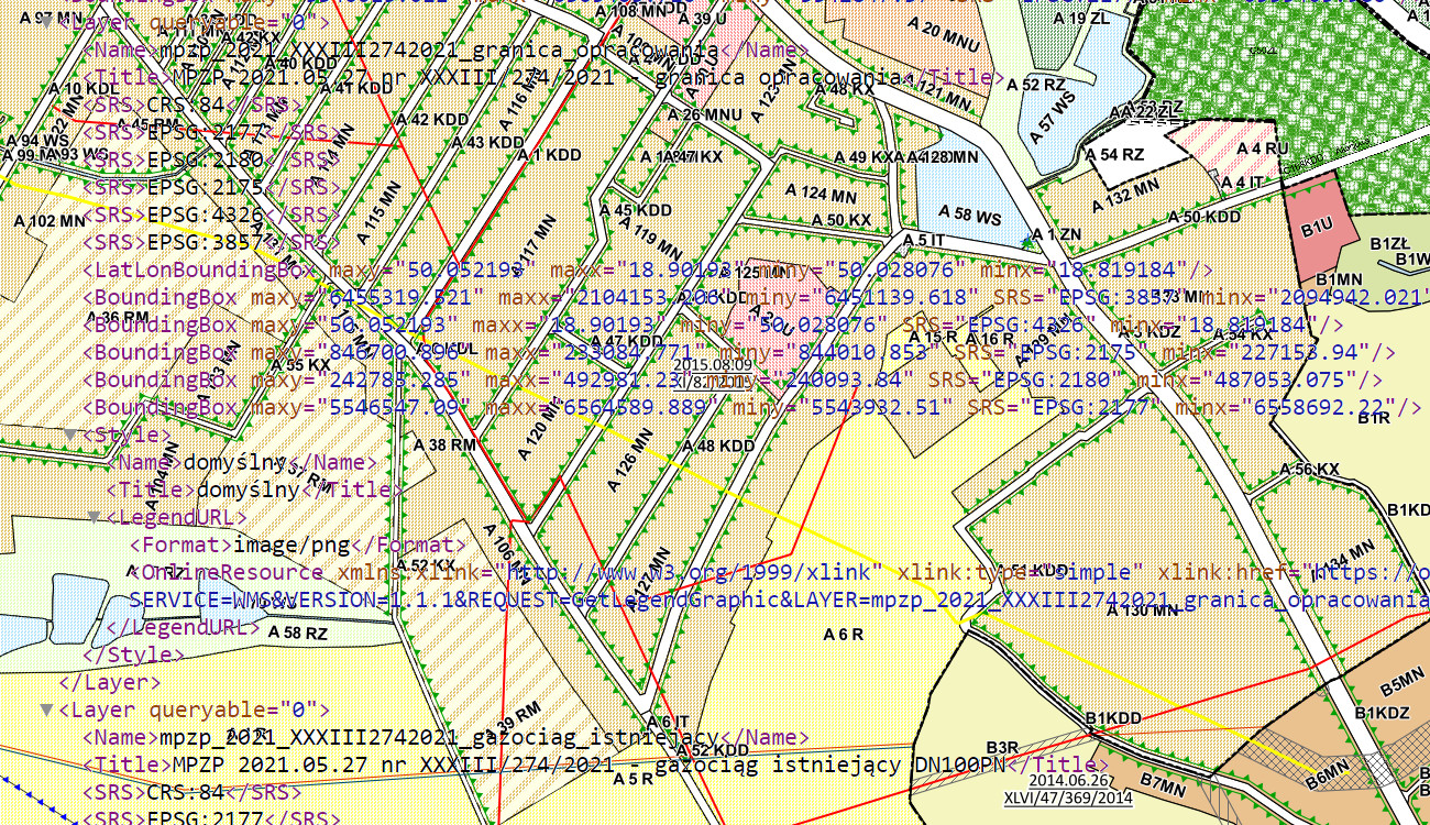 Metadanych aktów planowania przestrzennego, dokumenty XML